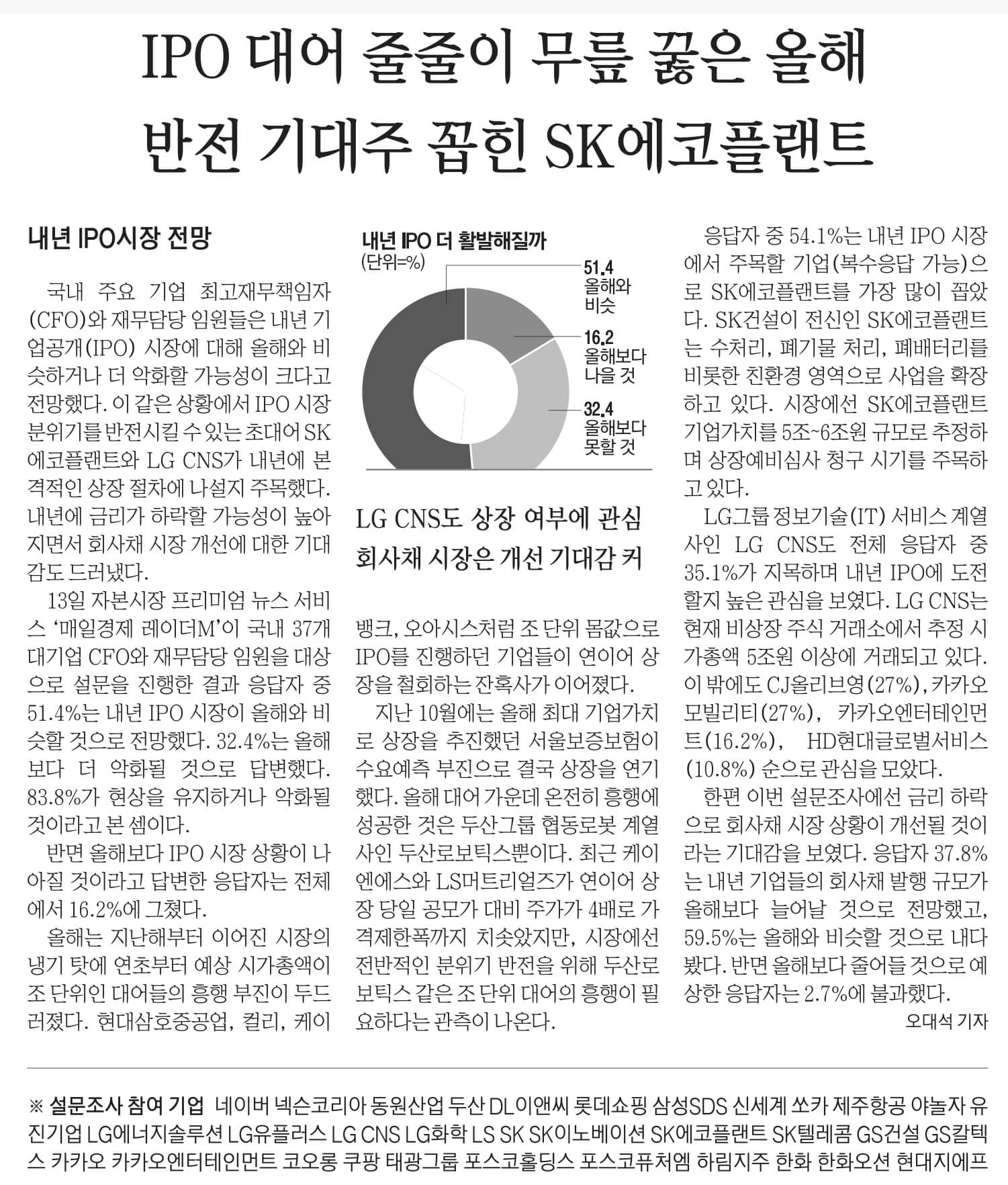 12월 14일 목 신문스크랩