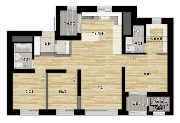 동작구-수방사-사전청약-평면도-59타입