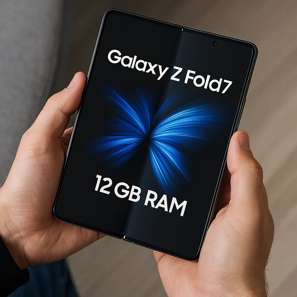 갤럭시 Z 폴드 7을 펼쳐 사용하는 모습