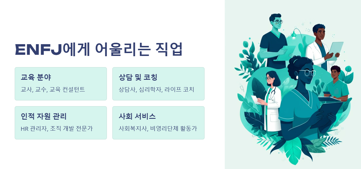 ENFJ 어울리는 직업