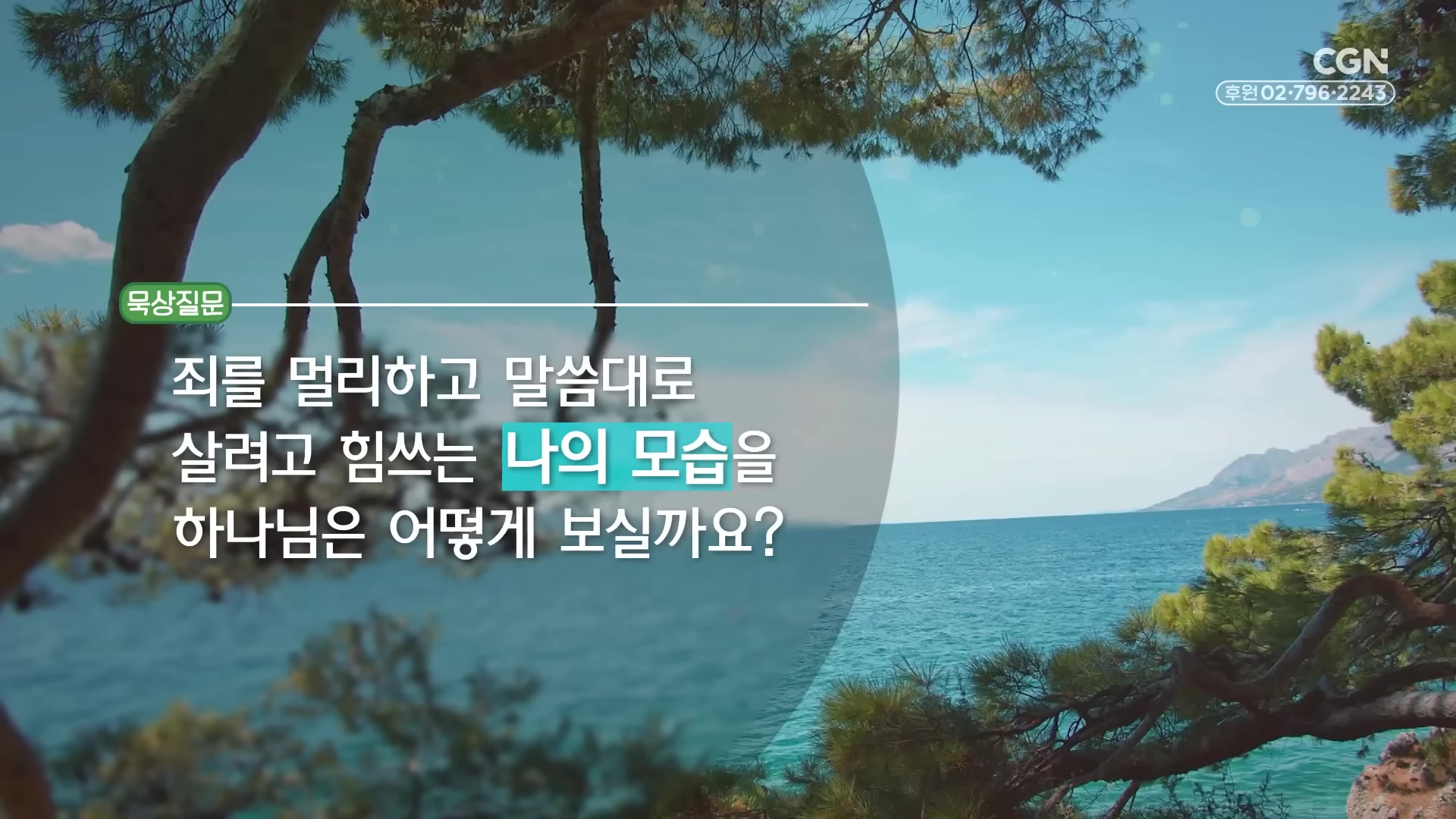 죄를 멀리하고 말씀대로 살려고 힘쓰는 나의 모습을 하나님은 어떻게 보실까요?