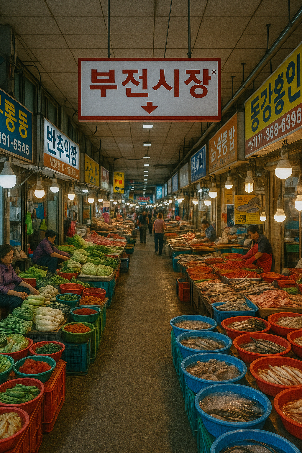 부산 시장 사진