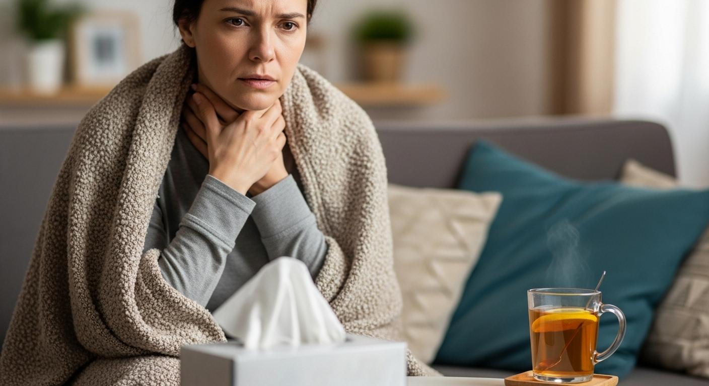 독감 증상 순서 인후통