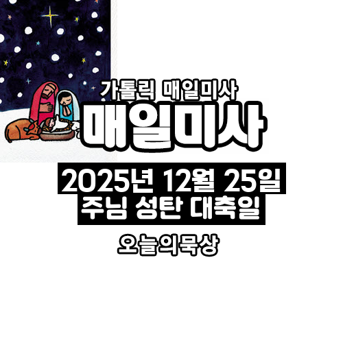 2025년 12월 25일 주님 성탄 대축일 낮 미사 오늘의 묵상