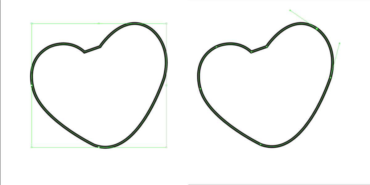 일러스트 개체 선택 툴