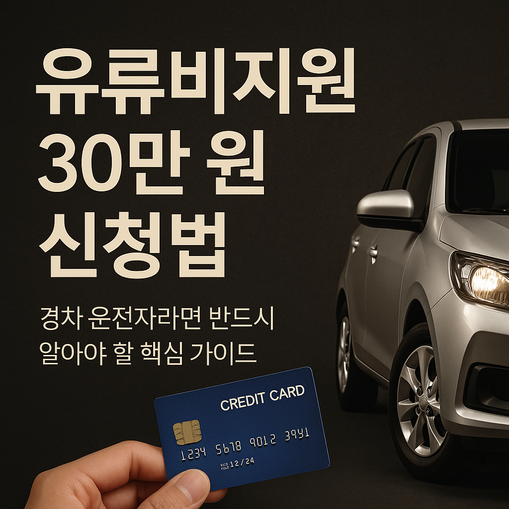 2025년 유류비지원 30만 원 신청법