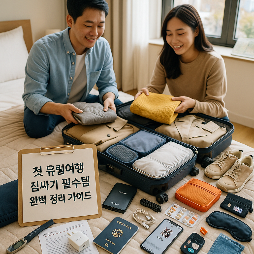 첫 유럽여행 짐싸기 필수템 완벽 정리 가이드