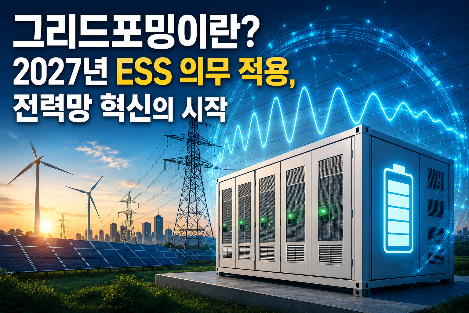 그리드포밍이란 2027년 ESS 의무 적용, 전력망 혁신의 시작 관련 사진