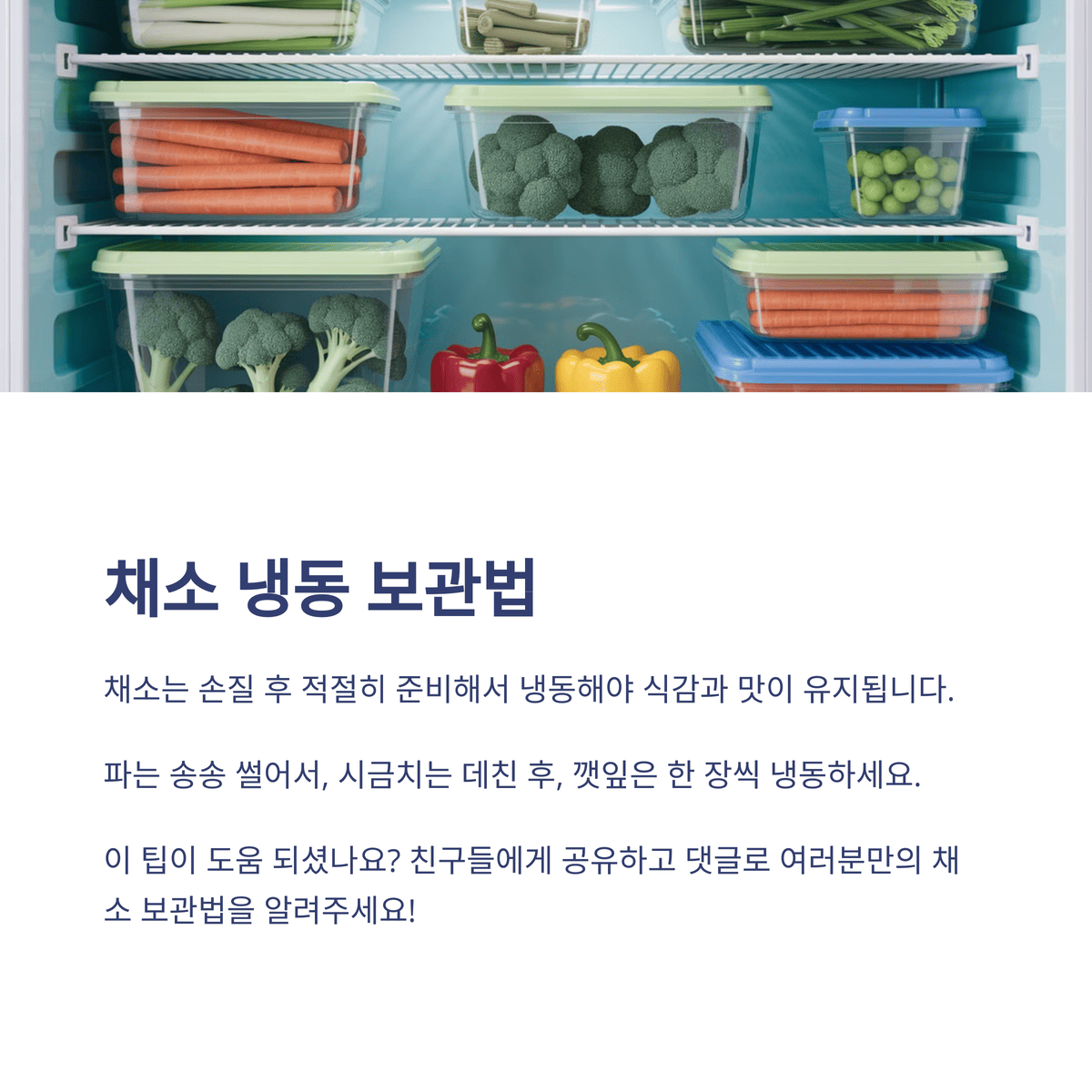 냉동채소 보관법