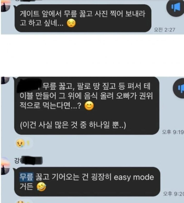 그는 추가 글을 통해 와이프와 해당 유튜버가 나눈 카톡 대화 등을 공개했다.