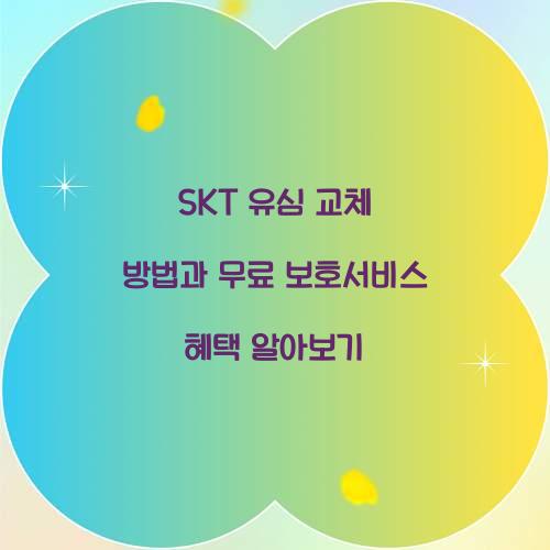 SKT 유심 교체 방법