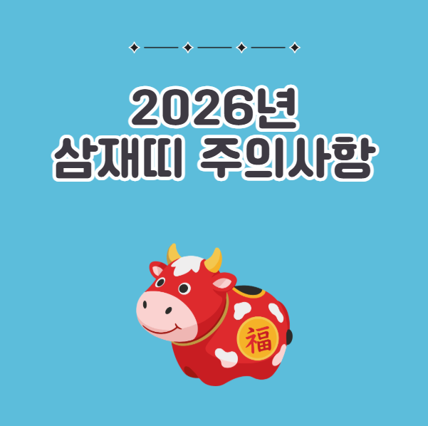 2026년 삼재띠 주의사항