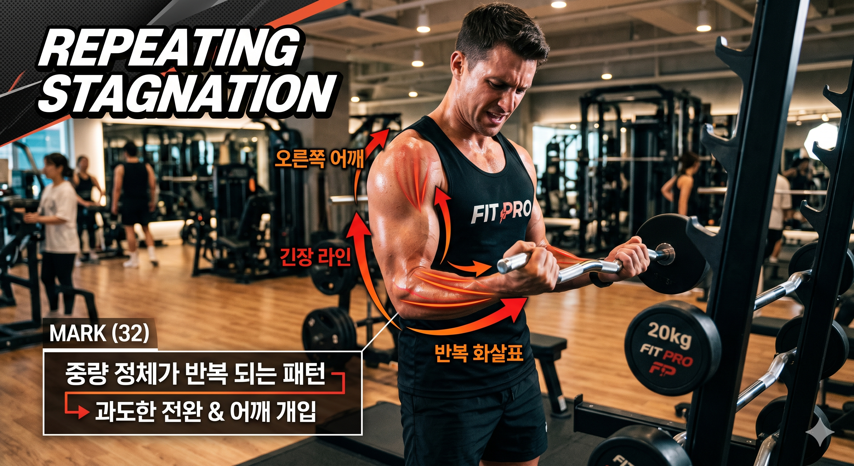 중량 정체가 반복되는 패턴