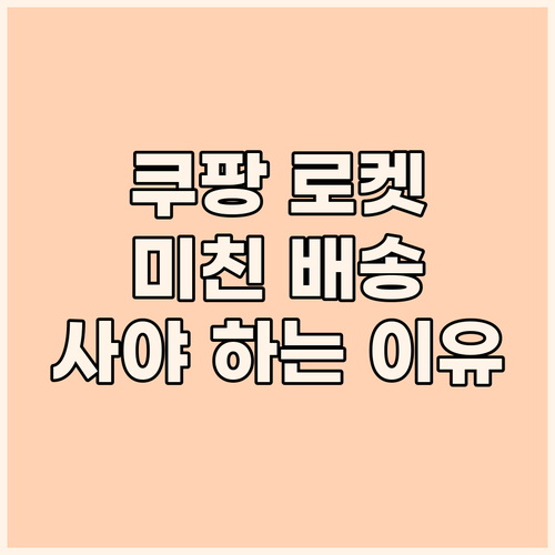 쿠팡 로켓배송 실화?! 마이크로소프트..