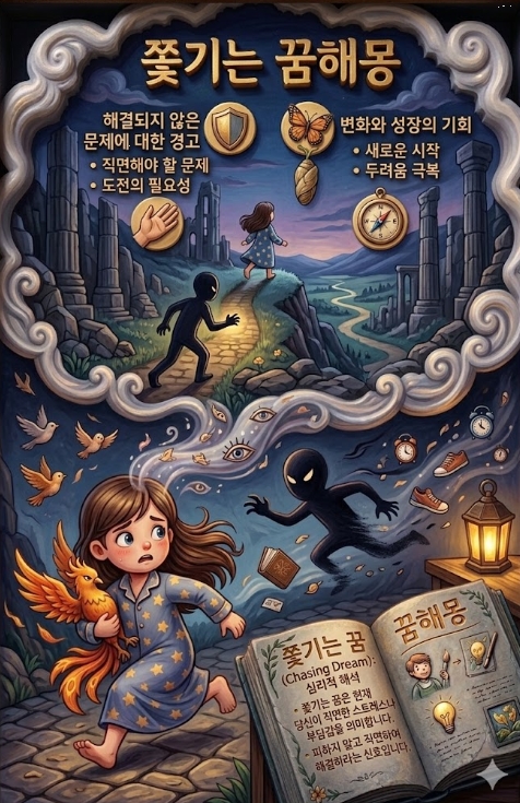 쫓기는 꿈해몽! 10가지 유형별 쫓기는 꿈해몽 총정리!