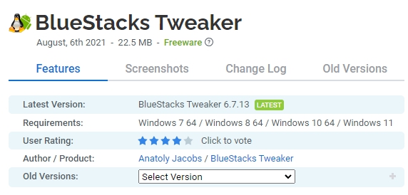 BlueStacks-Tweaker