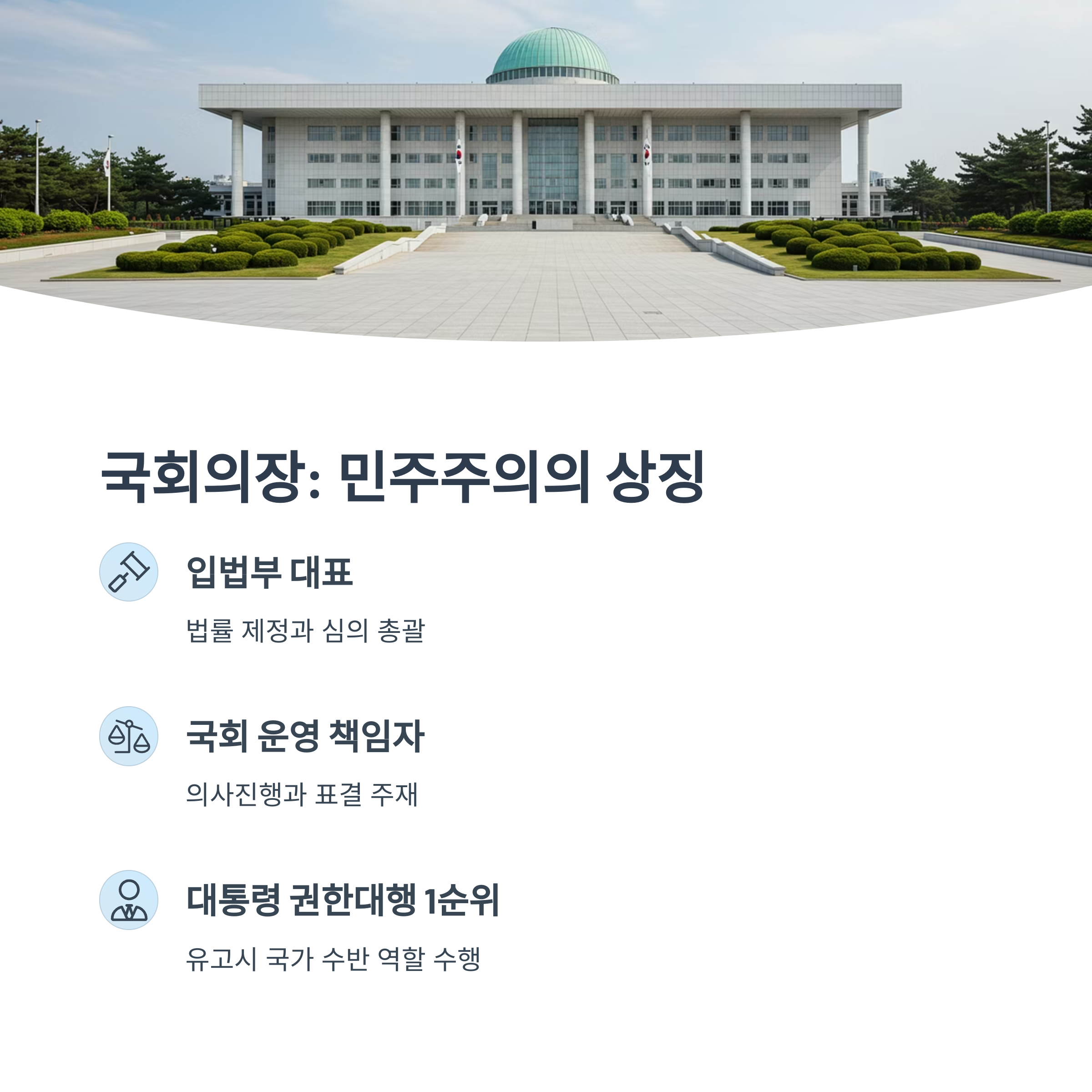 국회의장의 권한과 의미