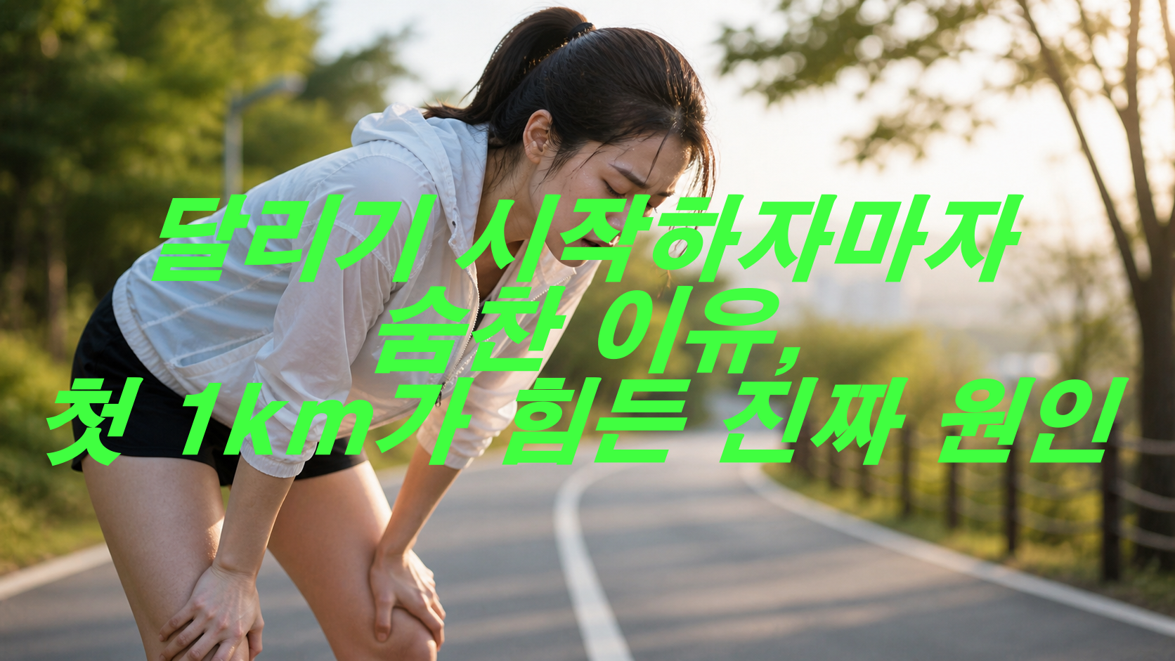 달리기 시작하자마자 숨찬 이유, 첫 1km가 힘든 진짜 원인