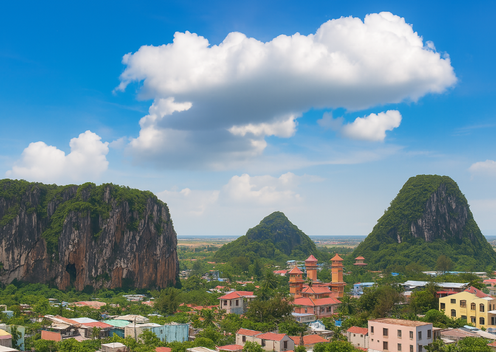 다낭의 오행산 풍경
