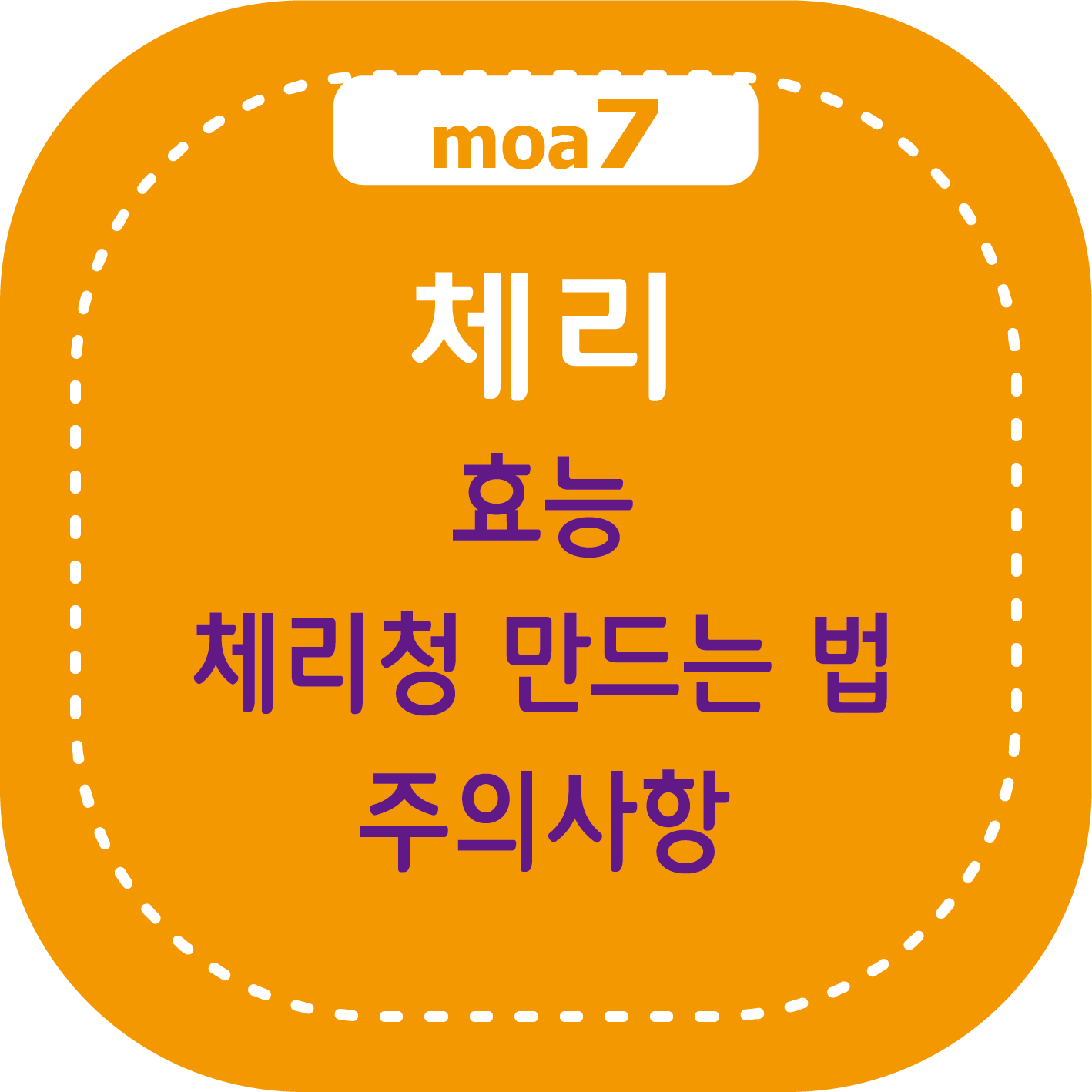 체리 효능, 체리청 만드는 법, 주의사항