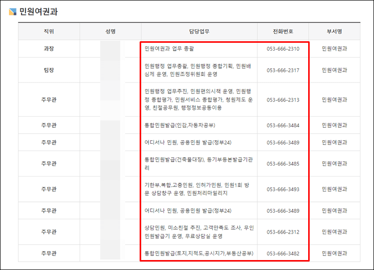수성구청-전화번호