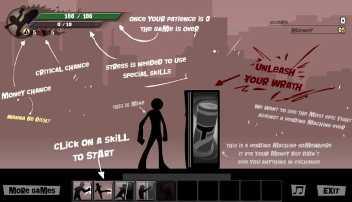 자판기-부수기-플래시게임-시작-화면