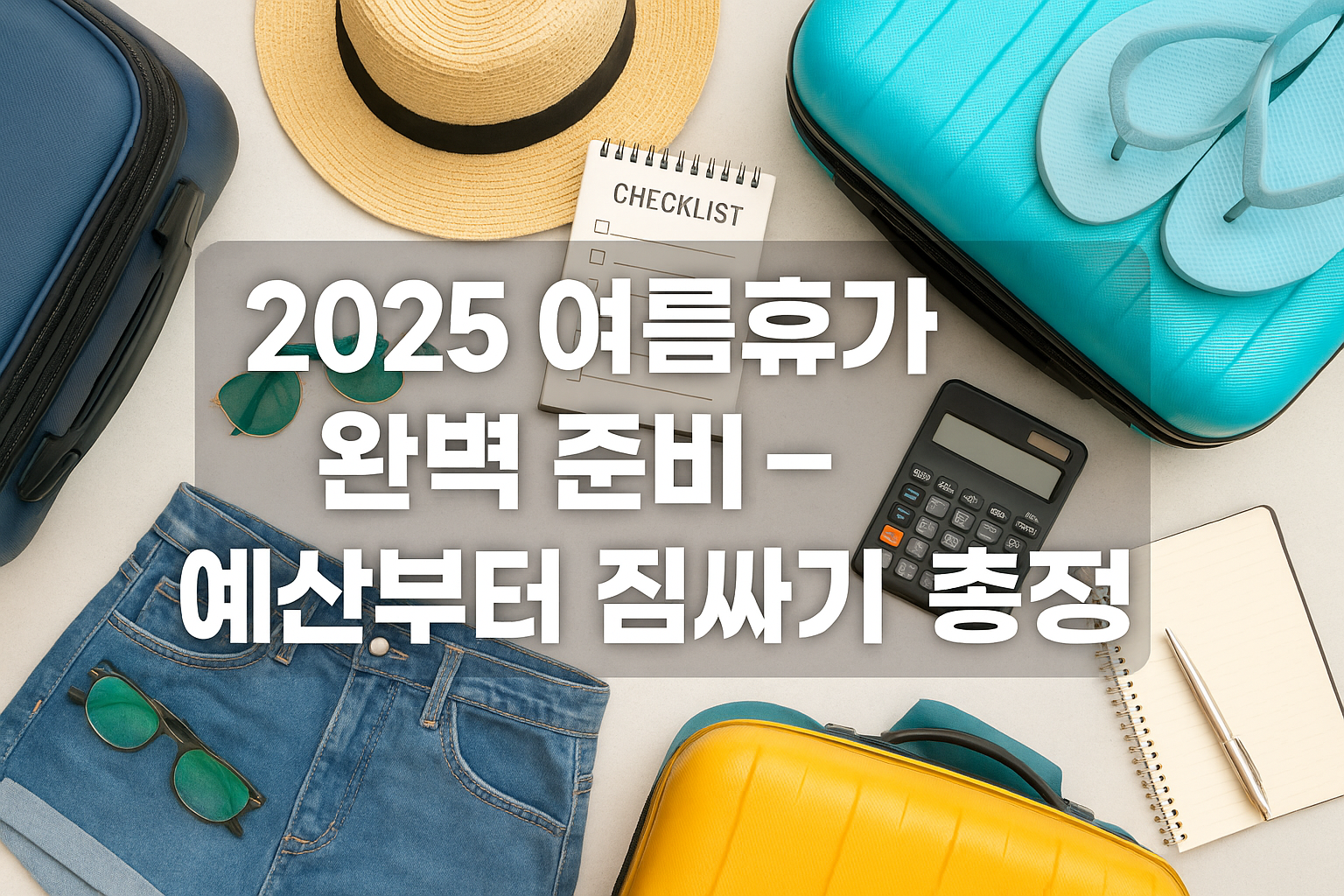 예산, 숙소, 짐싸기까지 총정리