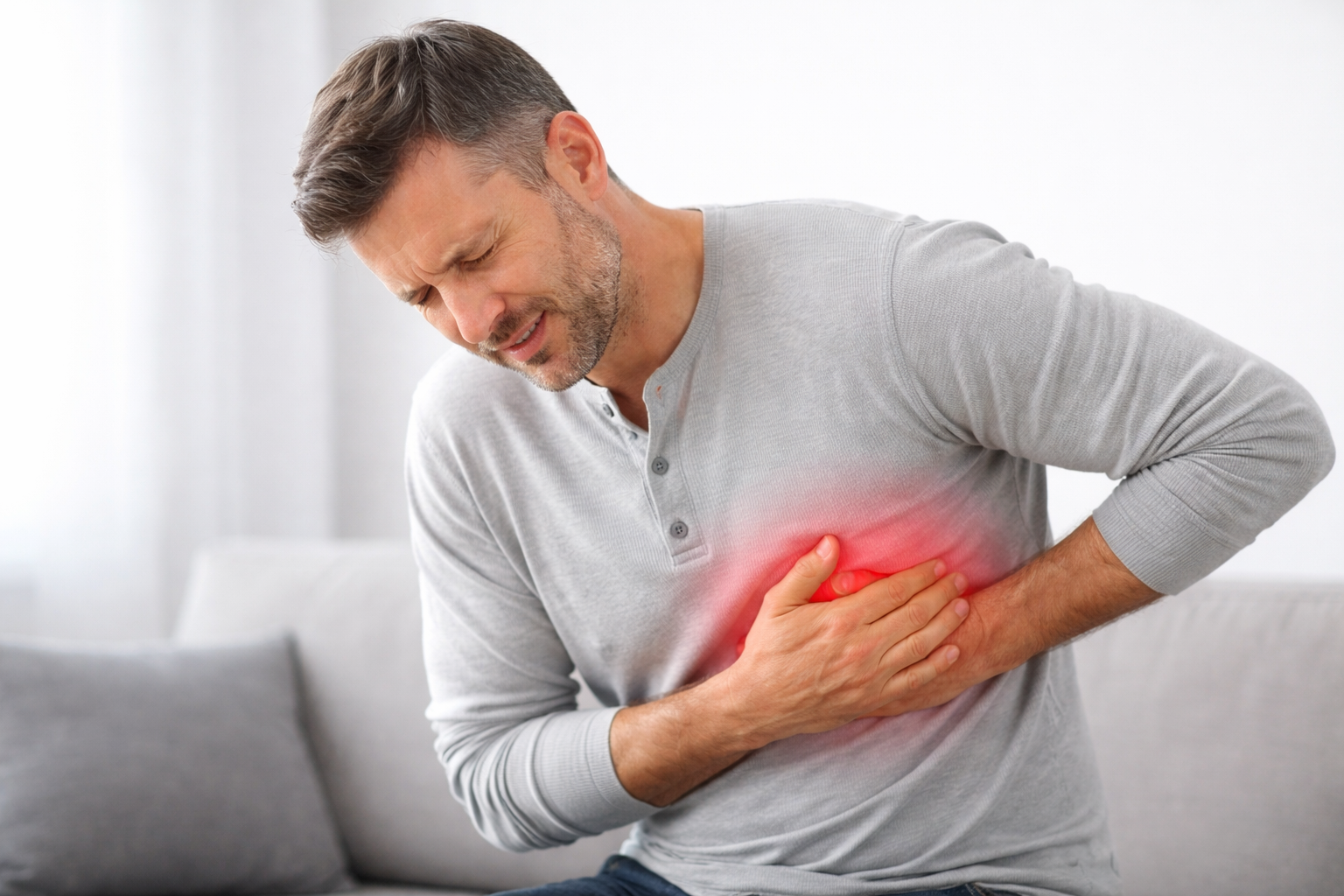 왼쪽 갈비뼈 아래 통증