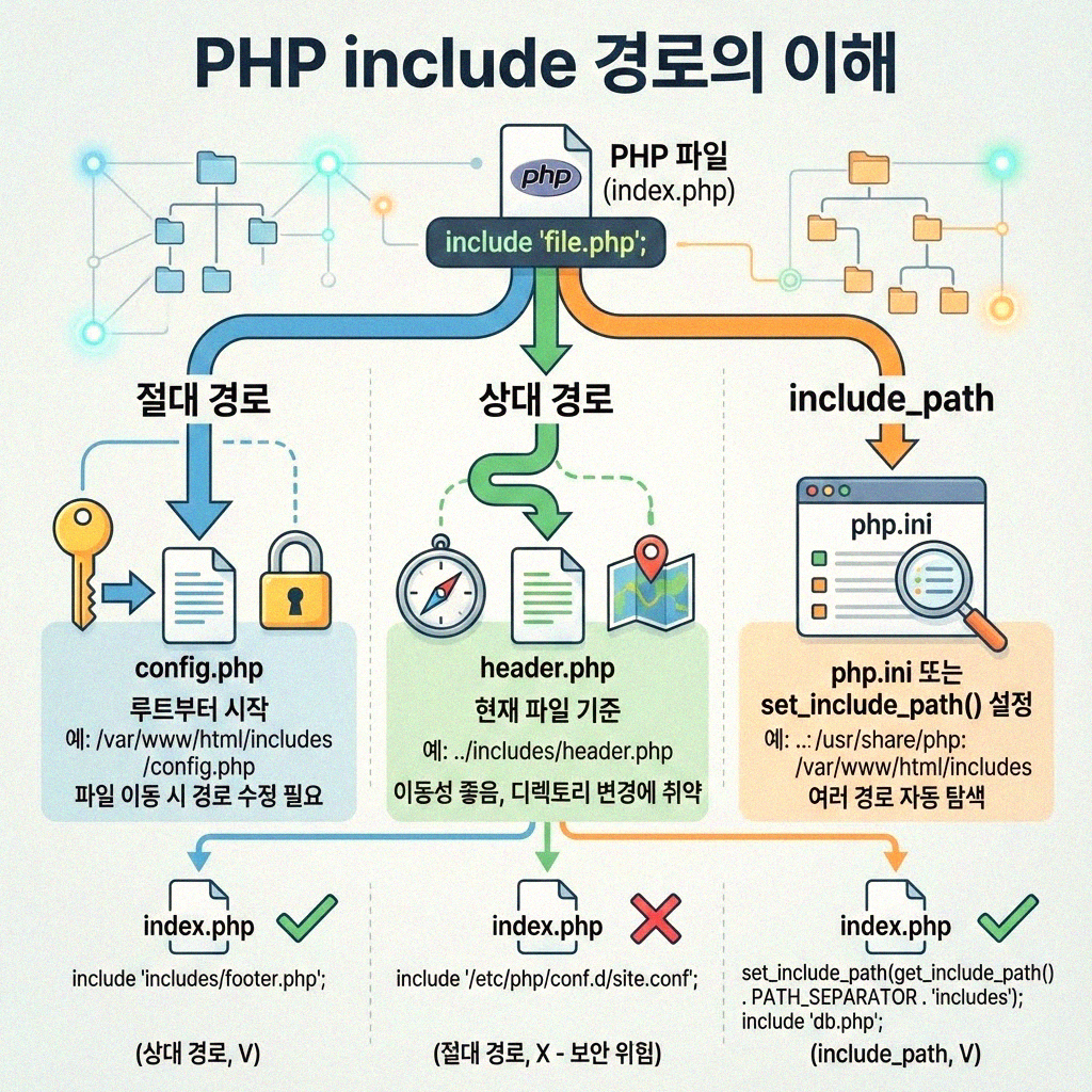 PHP include 경로 헷갈릴 때 절대경로 딱 잡는 법