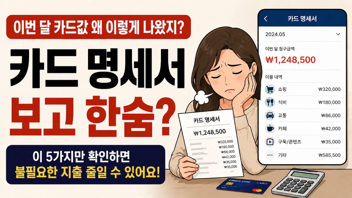 카드값 줄이는 법