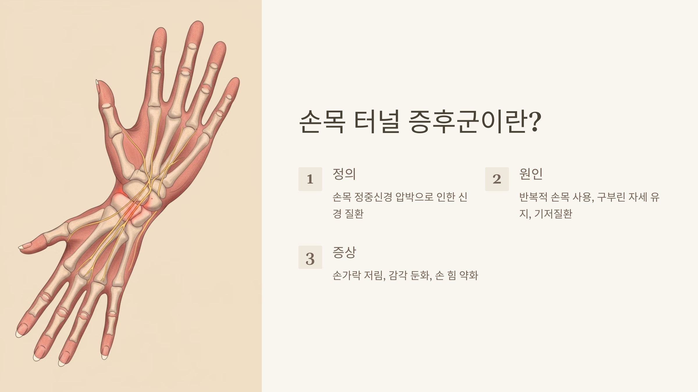 1. 손목 터널 증후군이란?