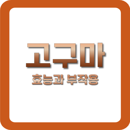 고구마 효능과 부작용