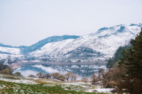 서산 용비지 겨울