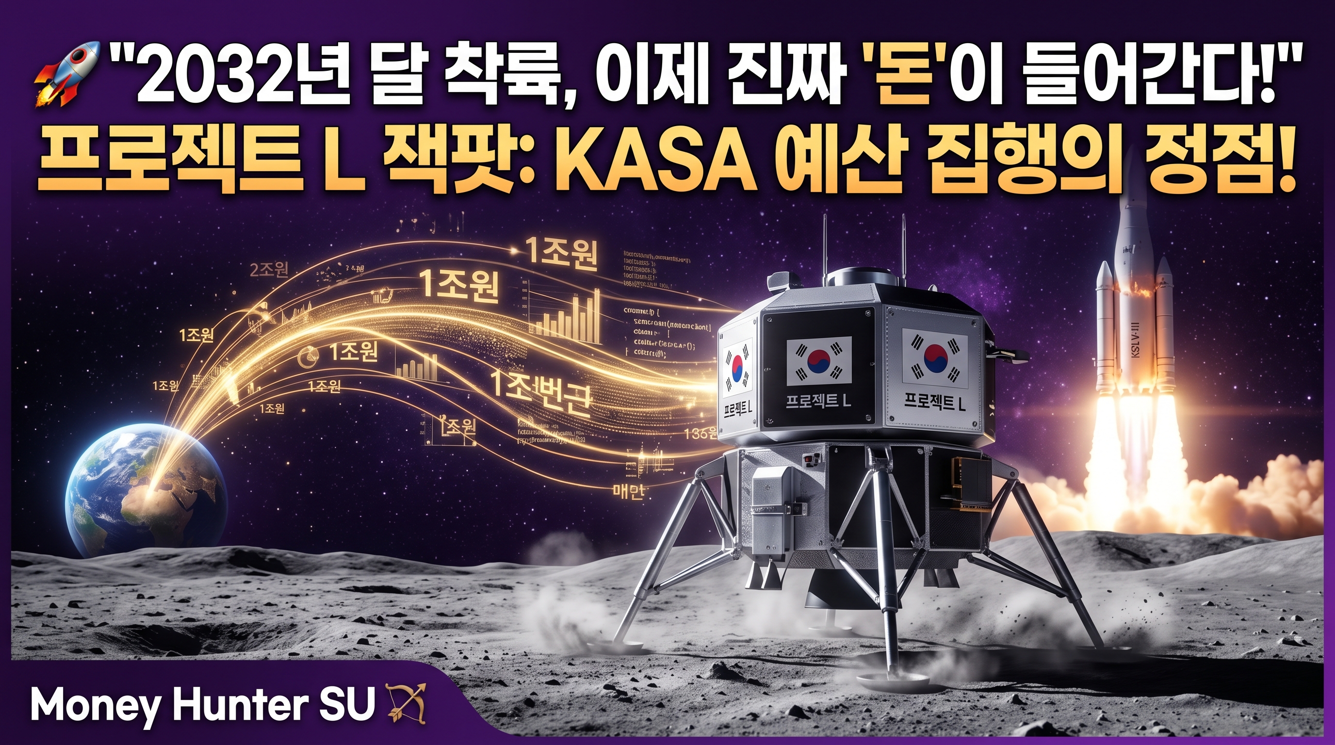 032년 달 착륙, 이제 실제 돈이 꽂힌다!" 프로젝트 L 잭팟: KASA 예산 집행의 맥점!