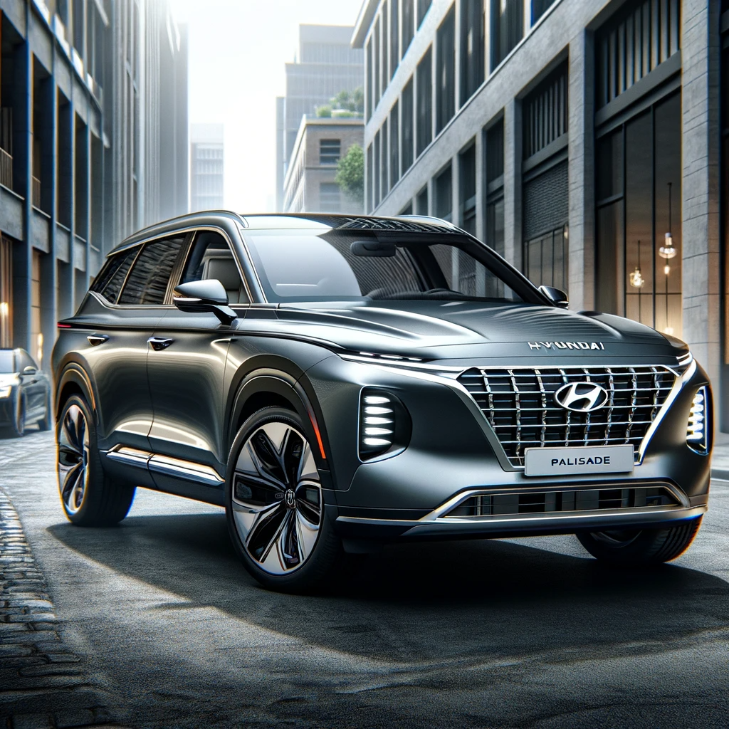 현대 팰리세이드를 바탕으로 한 현대적이고 세련된 디자인
