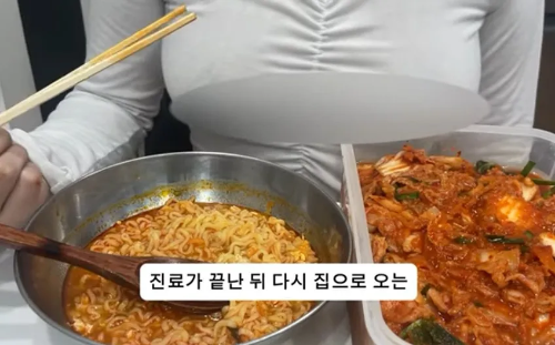 임신 36주 낙태 유튜버 라면 먹방