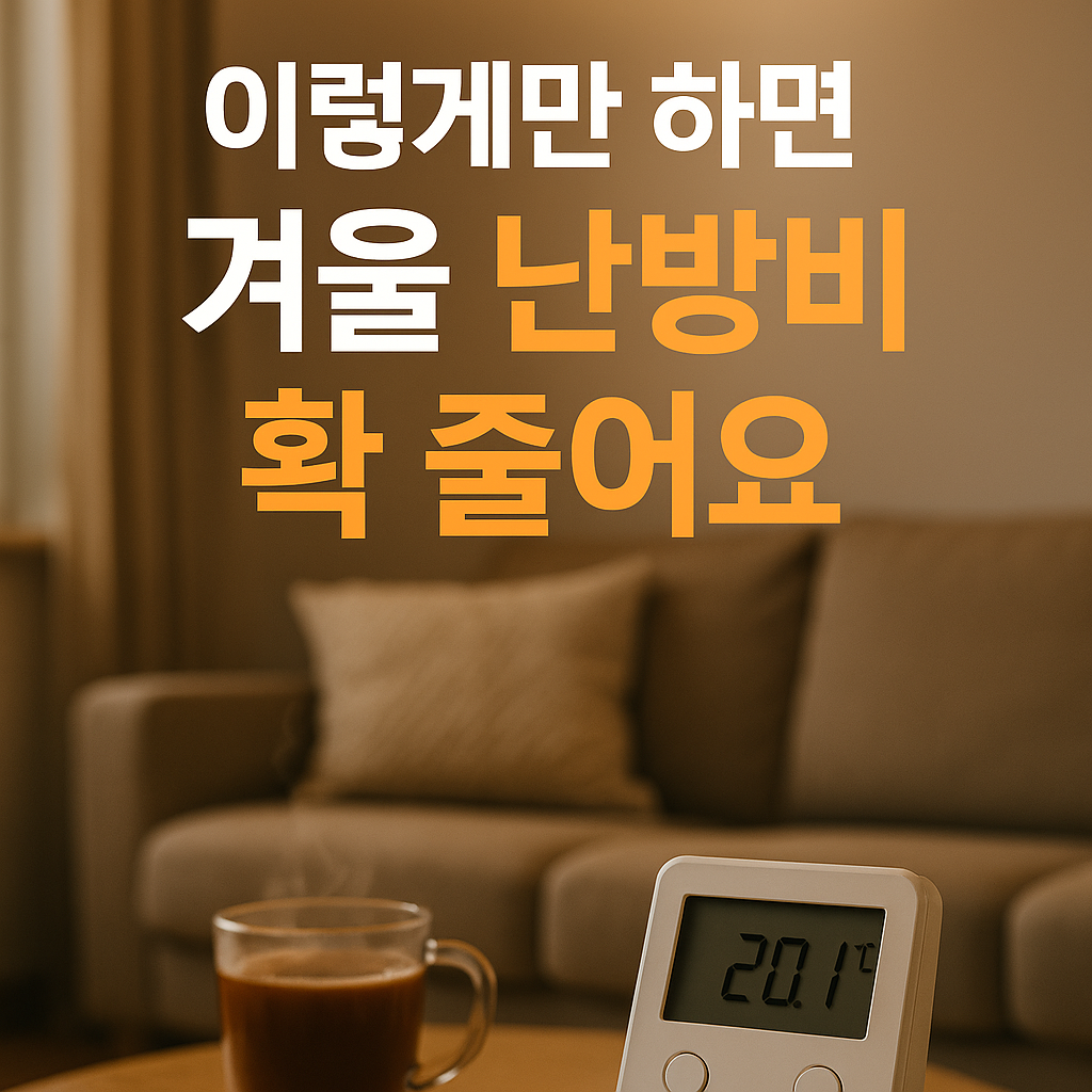 2025 겨울 난방비 절약 가이드