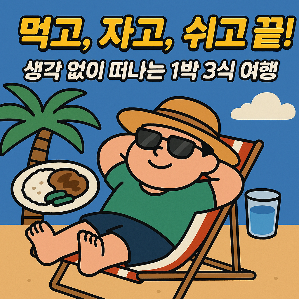 먹고, 자고, 쉬고 끝! 생각 없이 떠나는 1박 3식 여행