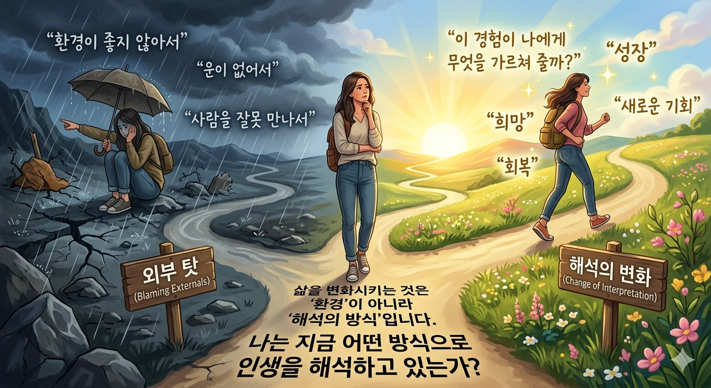 많은 사람들은 환경을 탓하며 살아간다