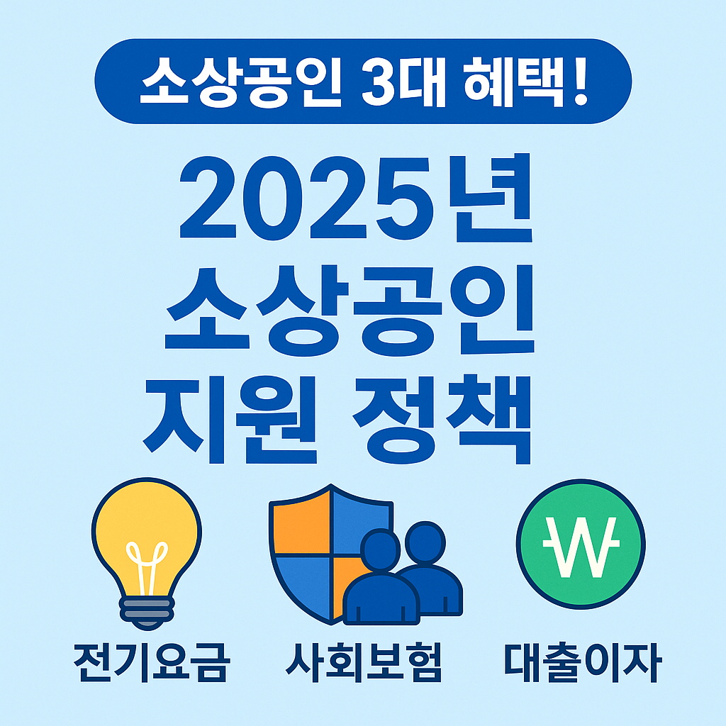 소상공인 3대 부담 완화 정책 총정리