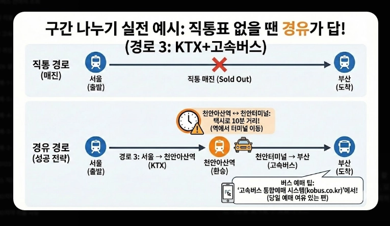 예매 실패 시 교통수단(고속버스,택시)(비교 + 전략)