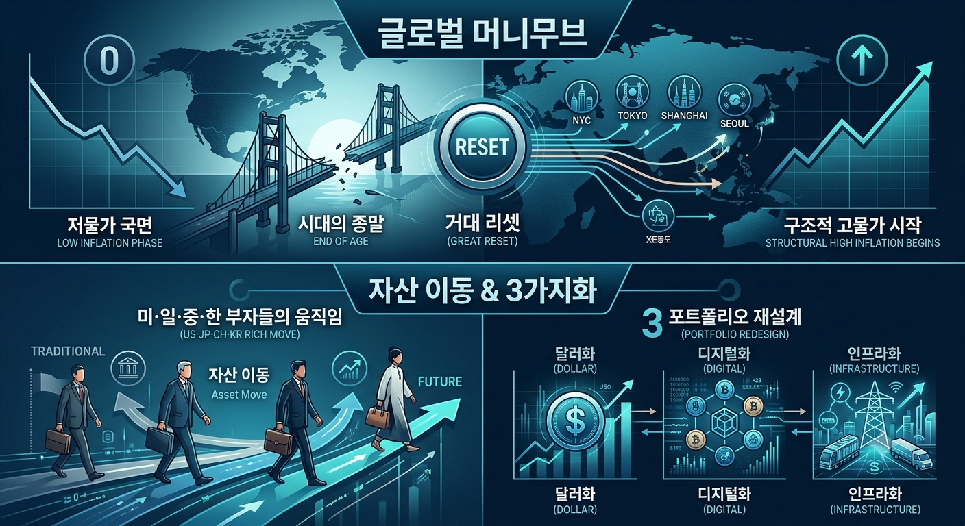 글로벌 머니무브 (거대리셋, 자산이동, 3가지화)