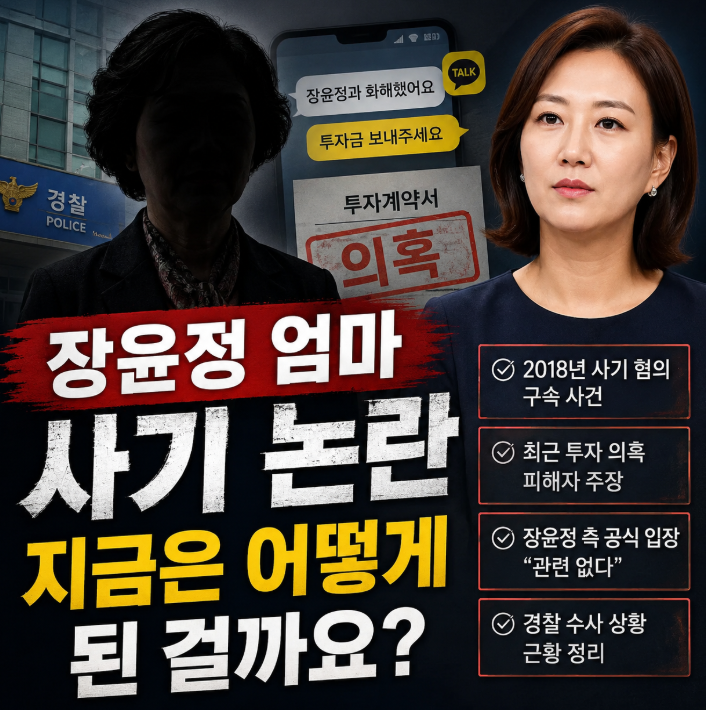 장윤정 엄마 사기 논란 총정리! 2018년 사건부터 최근 투자 의혹&middot;근황까지