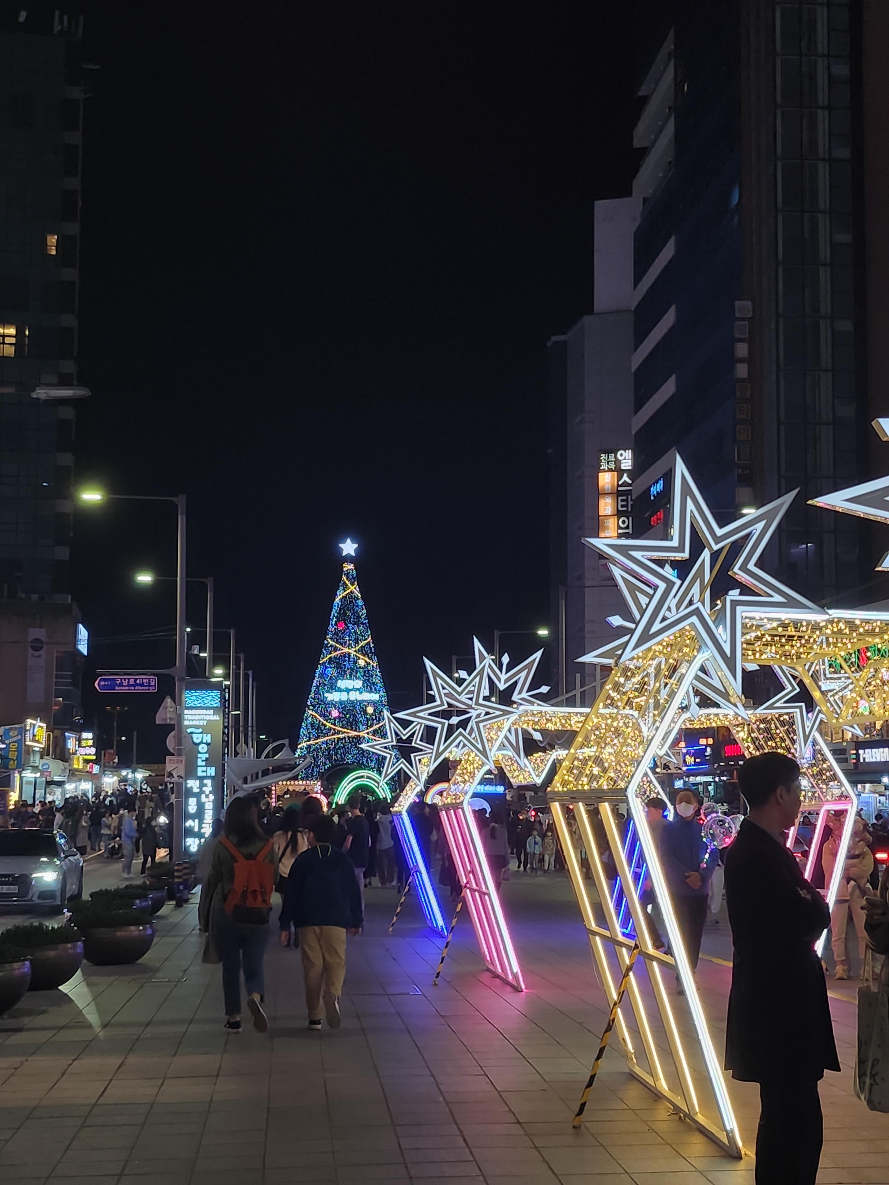 2022년-해운대-빛축제-길거리