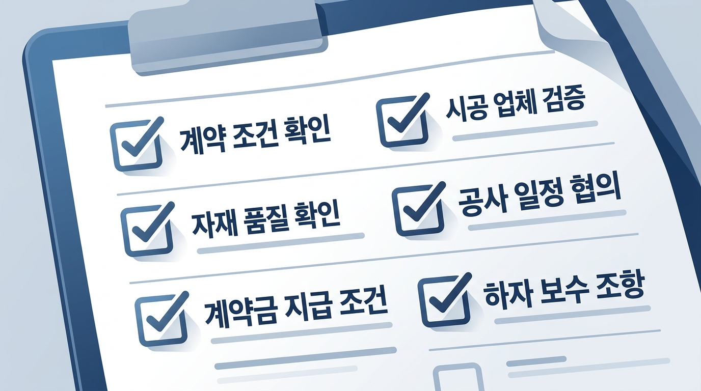 계약서 체크리스트 항목
