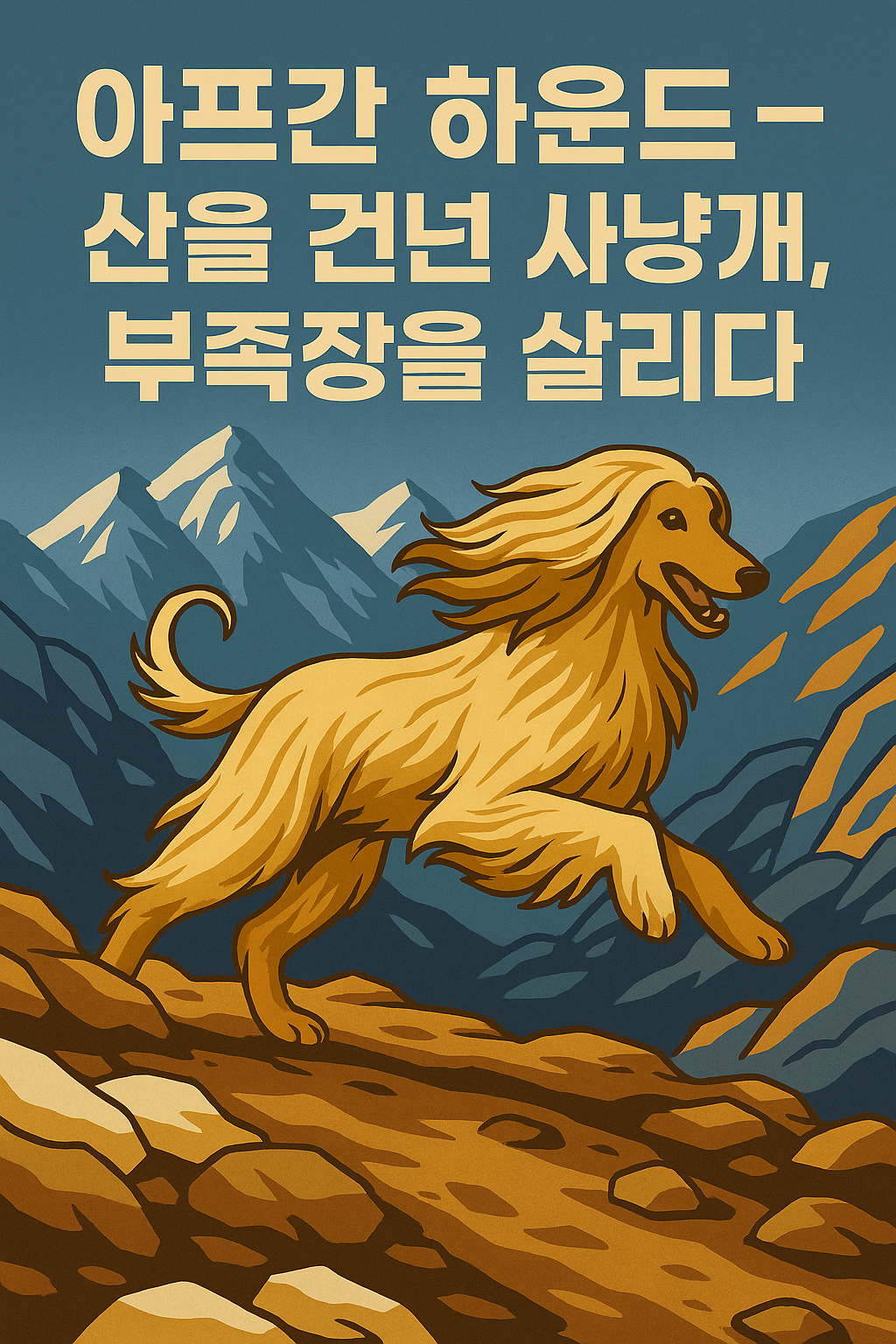 아프간 하운드 이미지