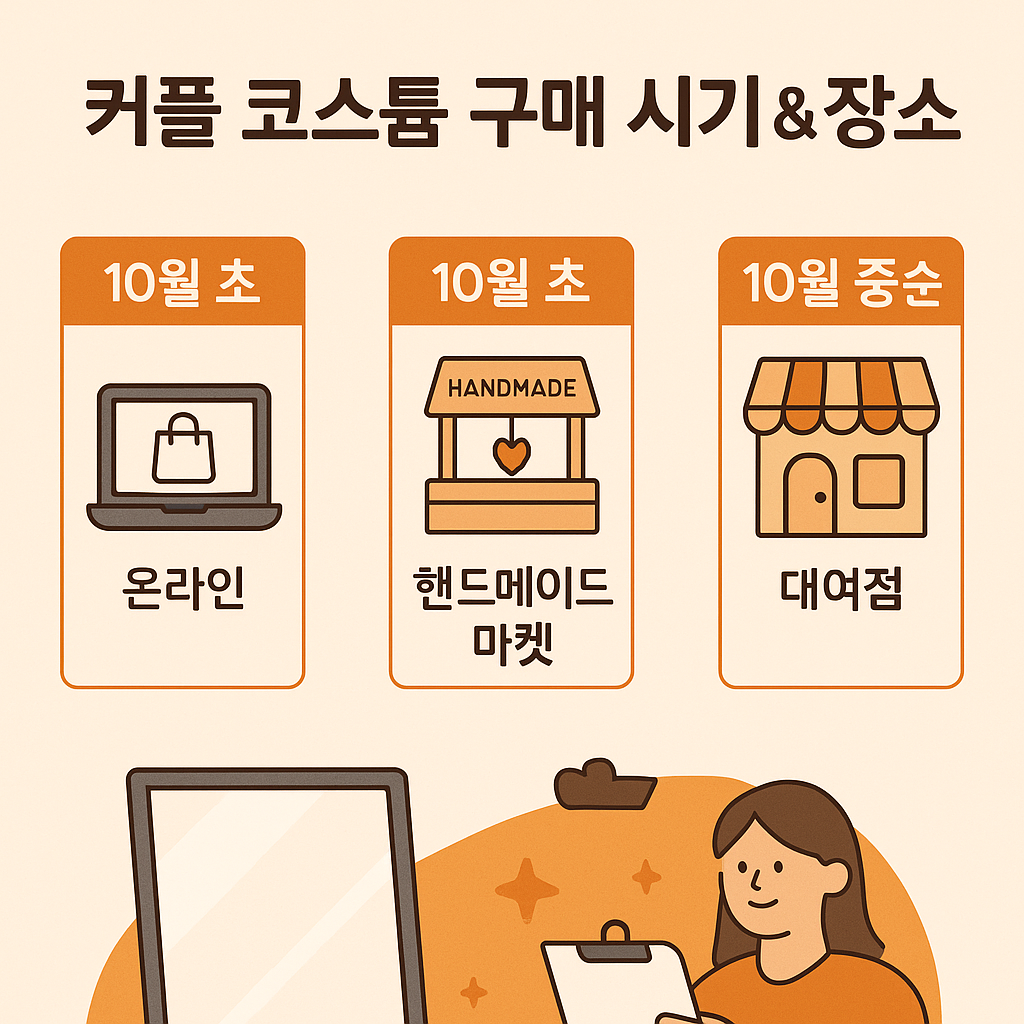 커플 코스튬 구매처 & 시기