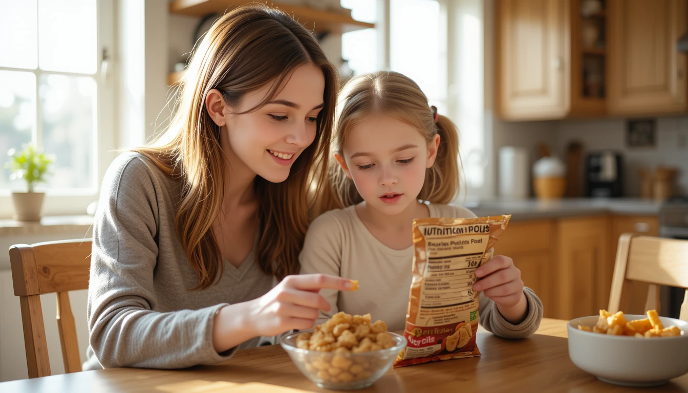 성분표를 함께 분석하는 모습
