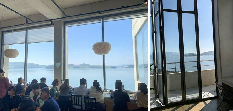 테라스 바다 및 바다뷰