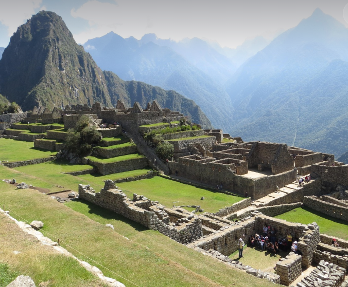 하늘에서 본 페루 마추픽추